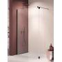 New Trendy Nesta Black K5830 kabina prysznicowa walk-in 100x40 cm czarny mat/szkło przezroczyste zdj.3