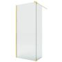 New Trendy Nesta Gold Shine K5846 kabina prysznicowa walk-in 100x40 cm złoty połysk/szkło przezroczyste zdj.1