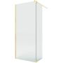 New Trendy Nesta Gold Brushed K5862 kabina prysznicowa walk-in 100x40 cm złoty szczotkowany/szkło przezroczyste zdj.1
