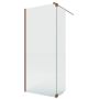 New Trendy Nesta Copper Brushed K5870 kabina prysznicowa walk-in 100x30 cm miedź szczotkowany/szkło przezroczyste zdj.1