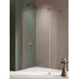 New Trendy Nesta Copper Brushed K5870 kabina prysznicowa walk-in 100x30 cm miedź szczotkowany/szkło przezroczyste zdj.3