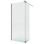 New Trendy Nesta Gunmetal Brushed K5886 kabina prysznicowa walk-in 100x30 cm gunmetal szczotkowany/szkło przezroczyste zdj.1
