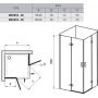 Ravak SmartLine 1SV77A00Z1 kabina prysznicowa kwadratowa 90x90 cm chrom zdj.2