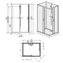 Sanplast Basic Complete 6024600030014B0 kabina z brodzikiem i zestawem prysznicowym kwadratowa 90x90 cm biały zdj.2