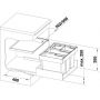 Blanco Flexon II 521474 sortownik na odpady 42 l czarny-szary zdj.2