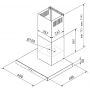 Globalo Design Lonatio LONATIO602WHITE okap kuchenny 60 cm kominowy biały zdj.2