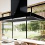Globalo Design Lonatio LONATIOISOLA903BLACK okap kuchenny 90 cm wyspowy czarny zdj.3