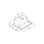 Pyramis Ecoline Sliding 065028202 okap kuchenny 60 cm podszafkowy stal zdj.2