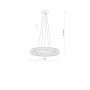 Nowodvorski Lighting Luxora Round 11706 lampa wisząca 1x38 W przezroczysta zdj.2
