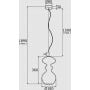 Argon Bilbao 4204 lampa wisząca 1x15 W mosiądz zdj.2