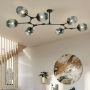 Abigali Smokey MD20039PCSJG lampa podsufitowa powyżej 6x40 W czarny zdj.3