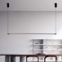 Abruzzo Linea ABRML22W3000K lampa wisząca 1x22 W czarna zdj.6