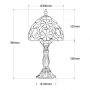 Abruzzo Capolavoro ABRLSCAPO1 lampa stołowa 1x40 W multikolor zdj.3