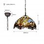 Abruzzo Capolavoro ABRLWCAPO3 lampa wisząca 1x40 W multikolor zdj.2