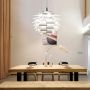 Abruzzo Prospettiva ABRLWPRO70B lampa wisząca 1x40 W biała zdj.3