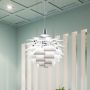 Abruzzo Prospettiva ABRLWPRO70B lampa wisząca 1x40 W biała zdj.5