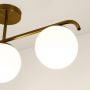 Abruzzo Milano ABRLW3XE27M lampa podsufitowa 3x20 W złota-mleczny zdj.6