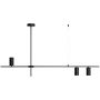 Abruzzo Cazzata ABRLWLCAZZB lampa wisząca 3x20 W czarna zdj.1