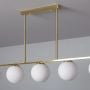 Abruzzo Milano ABRLWM6XE27 lampa podsufitowa 5x40 W złoty zdj.3