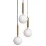 Abruzzo Palazzo ABRLWPAL3XE27 lampa wisząca 3x20 W złota zdj.3