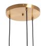 Abruzzo Palazzo ABRLWPAL3XE27 lampa wisząca 3x20 W złota zdj.4