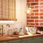 Abruzzo Baciata ABRLWSABAC lampa wisząca 1x60 W bursztynowa zdj.5