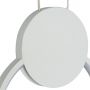 Abruzzo Totti ABRLWTITB lampa wisząca 1x10 W biała zdj.4