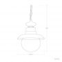 Abruzzo Castelo ABRLWZIP44CAST lampa wisząca 1x40 W czarna zdj.2