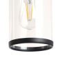 Abruzzo Finto ABRLWZIP44C lampa wisząca 1x28 W czarna zdj.3