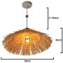 Abruzzo Boho ABRNLW37BHE27 lampa wisząca 1x40 W drewno zdj.2