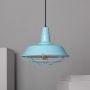 Abruzzo Retro ABRRRPBE27 lampa wisząca 1x40 W niebieska zdj.5