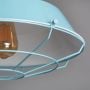 Abruzzo Retro ABRRRPBE27 lampa wisząca 1x40 W niebieska zdj.3