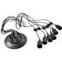 Abruzzo Spider ABRSPIDER6XE27 lampa wisząca 6x30 W czarna zdj.2