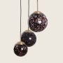 Abruzzo Sfero ABR3SLWSE14 lampa wisząca 3x20 W czarna-złota zdj.2