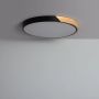 Abruzzo Lagio ABRPLOGC40W1 plafon 1x36 W czarny-drewno zdj.6