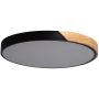 Abruzzo Lagio ABRPLOGC40W1 plafon 1x36 W czarny-drewno zdj.1