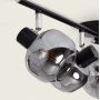 Abruzzo Nino ABRSLWN4XE14 lampa podsufitowa 4x20 W czarna-przydymiona-srebrna zdj.4