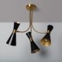 Abruzzo Salvatore ABRZZSAL3XE27 lampa podsufitowa 3x20 W czarna-złota zdj.4
