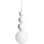 Abruzzo Trio ABRLWSMDIZZ2 lampa wisząca 1x40 W biała zdj.1