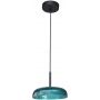 Italux Colle PND48529BKBLU lampa wisząca 1x12 W zielona zdj.1