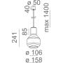 Aqform Modern Glass 504750000U8PH13 lampa wisząca zdj.2