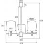 Argon Ponte 1484 lampa podsufitowa 3x15 W mosiądz zdj.2