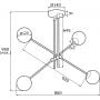 Argon Abstract 1696 lampa podsufitowa 4x7 W czarna zdj.2