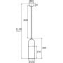 Argon Burgos 4211 lampa wisząca 1x15 W chrom zdj.2