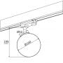 Argon Bang 4307 lampa do szynoprzewodów 1x6 W czarny-mosiądz zdj.2