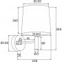 Argon Bolzano Plus 4726 kinkiet 1x15 W czarny zdj.2