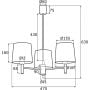 Argon Bolzano 1382 lampa podsufitowa 3x15 W różowa zdj.2