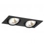 Argon Olimp 787 lampa do zabudowy 2x6 W czarna zdj.1