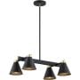 Argon Avalone 1774 lampa podsufitowa 4x15 W czarna zdj.1