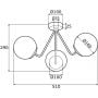 Argon Tomar 1478 lampa podsufitowa 3x15 W czarny zdj.2